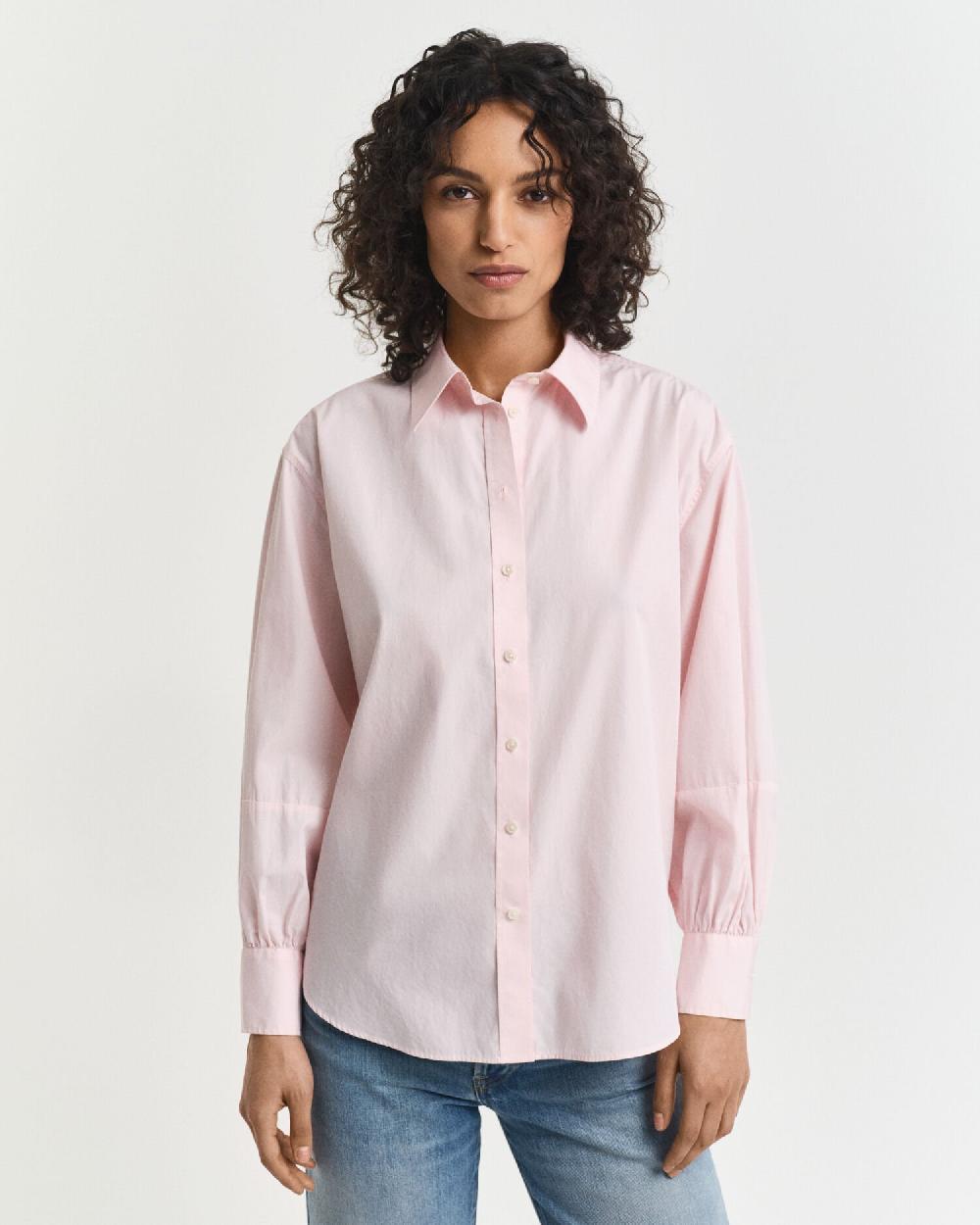 Gant Relaxed Fit Volume Sleeve Shirt Salmon