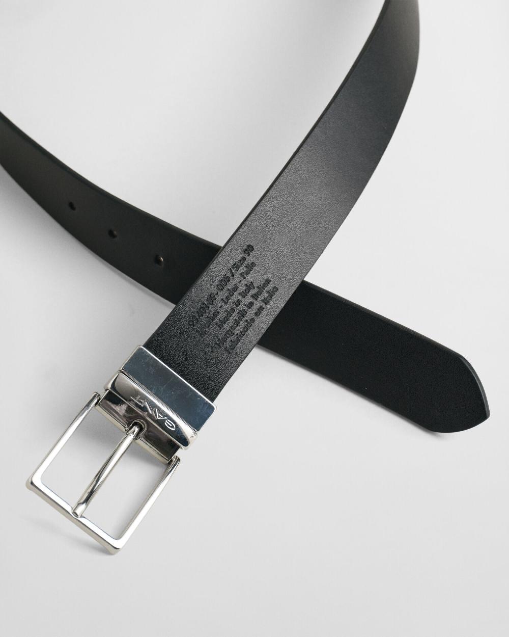 Gant Reversible Leather Belt Black