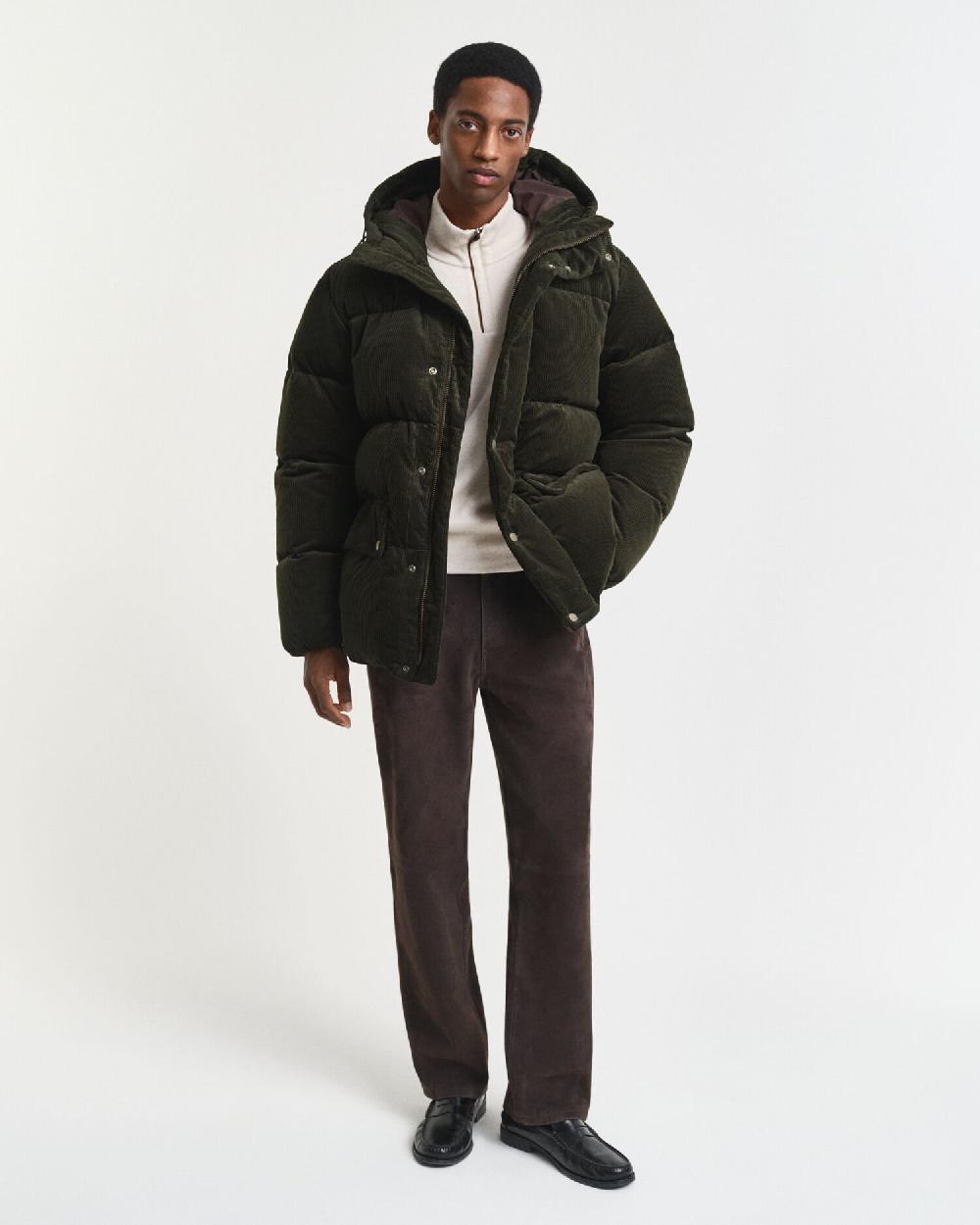 Gant Sacker Rib Half-Zip Sweatshirt Cream