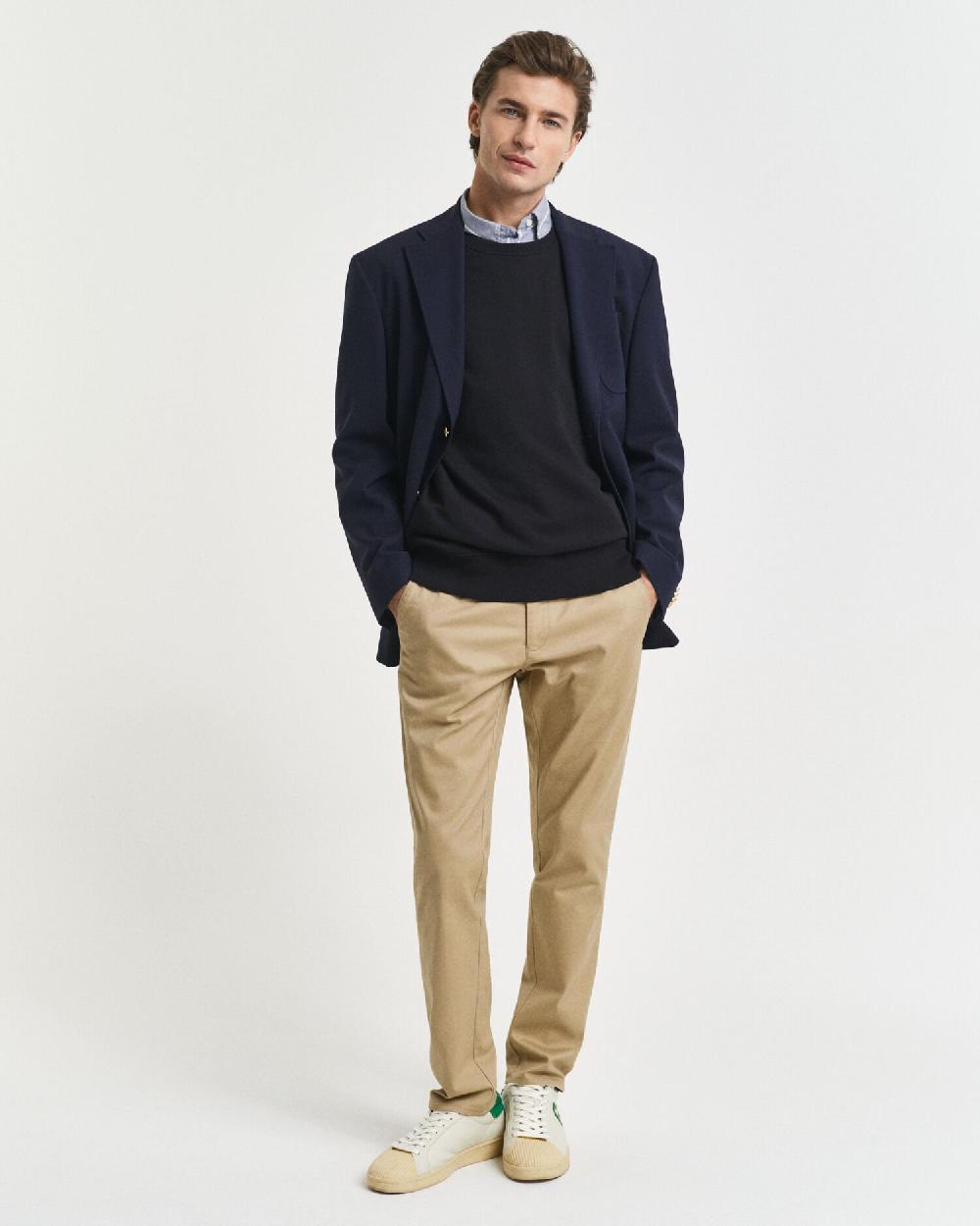 Gant Shield Crew Neck Sweatshirt Black