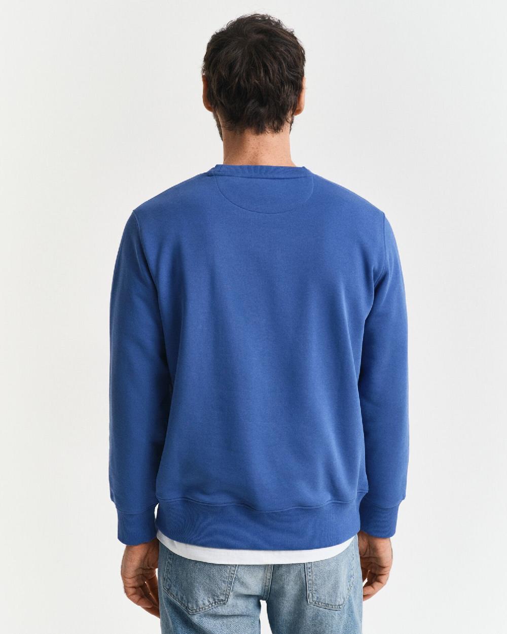 Gant Shield Crew Neck Sweatshirt Rich Blue