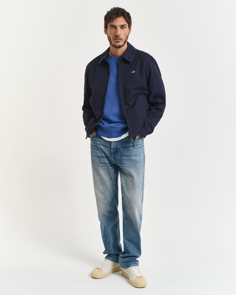 Gant Shield Crew Neck Sweatshirt Rich Blue