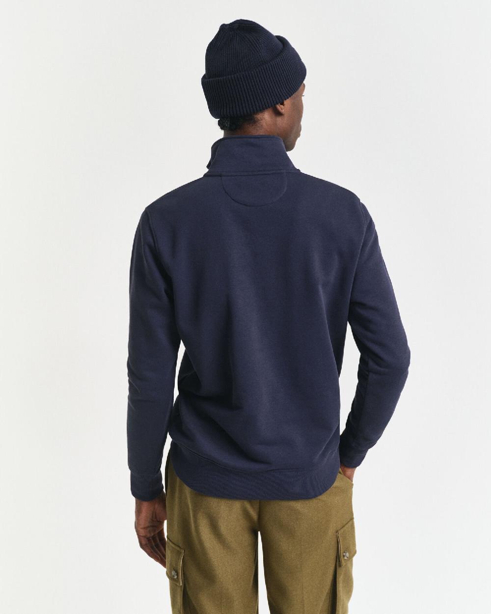 Gant Shield Half-Zip Sweatshirt Evening Blue