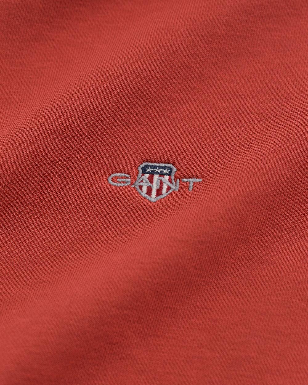Gant Shield Half-Zip Sweatshirt Modern Rust