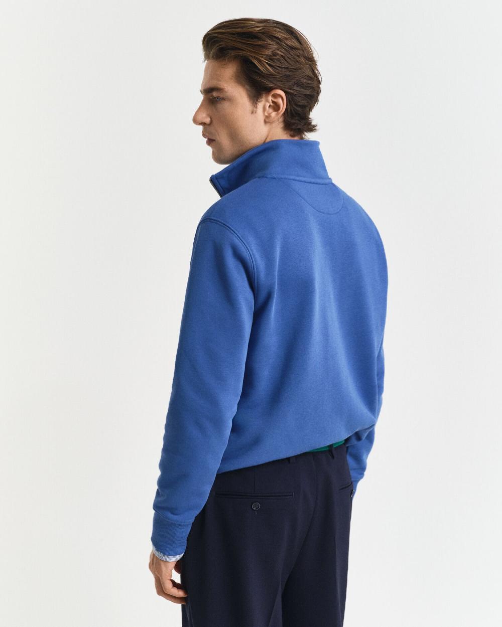 Gant Shield Half-Zip Sweatshirt Rich Blue
