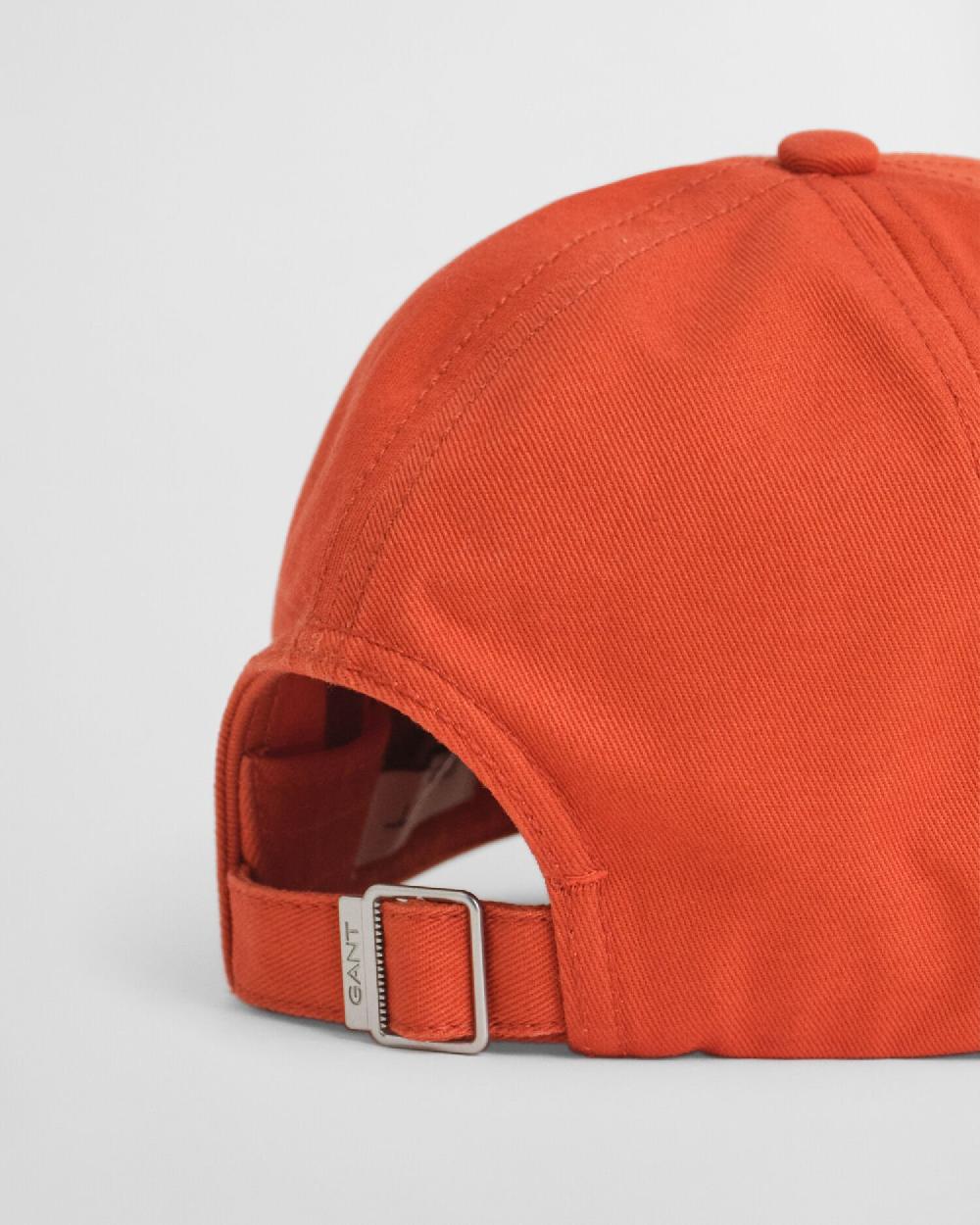Gant Shield High Cotton Twill Cap Deep Orange