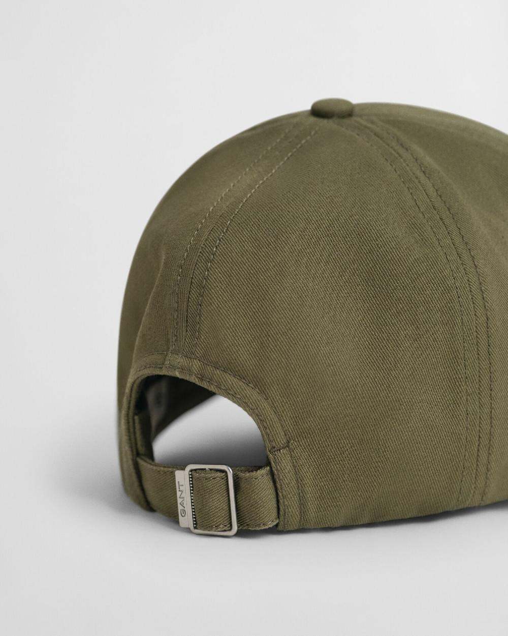 Gant Shield High Cotton Twill Cap Moss Green