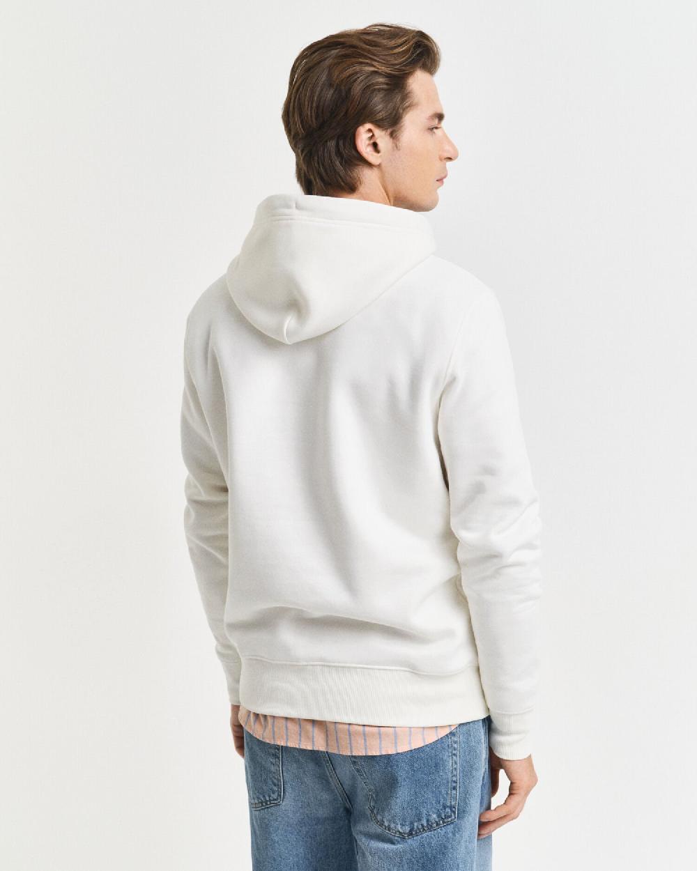 Gant Shield Hoodie Eggshell