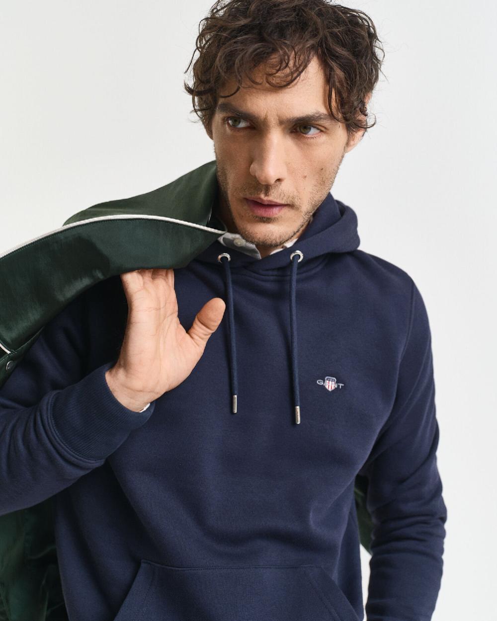 Gant Shield Hoodie Evening Blue