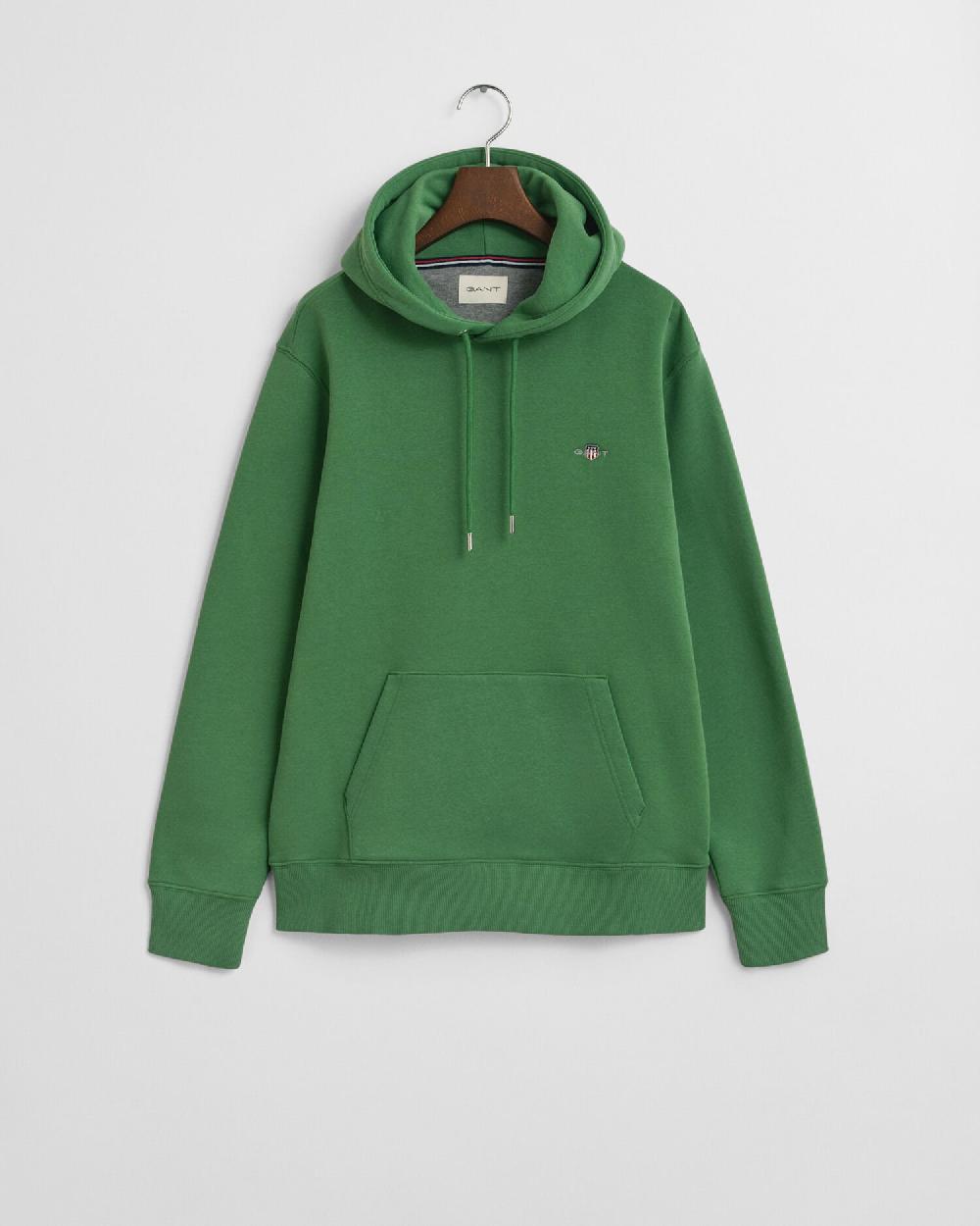 gant Shield Hoodie grass green
