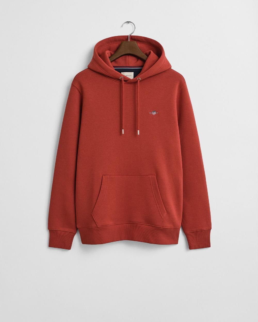 gant Shield Hoodie modern rust