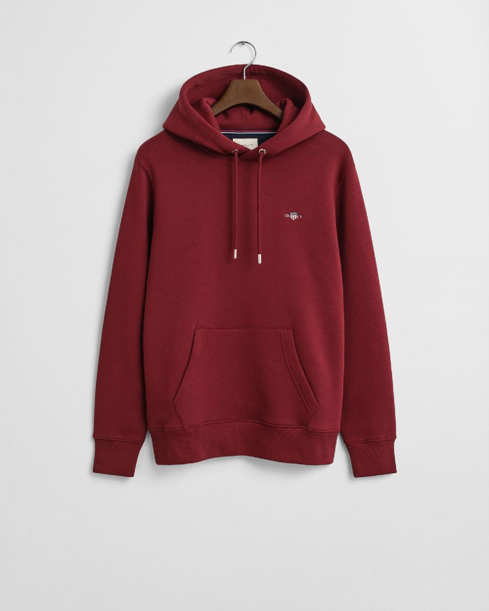gant Shield Hoodie plumped red