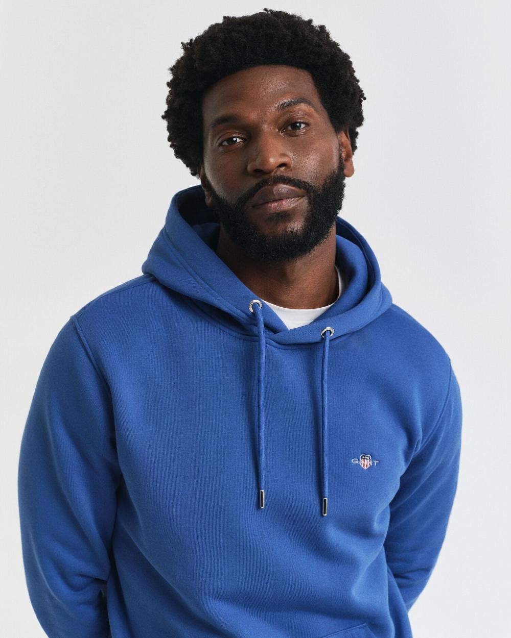Gant Shield Hoodie Rich Blue