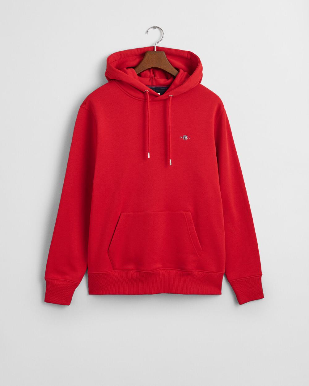 gant Shield Hoodie ruby red