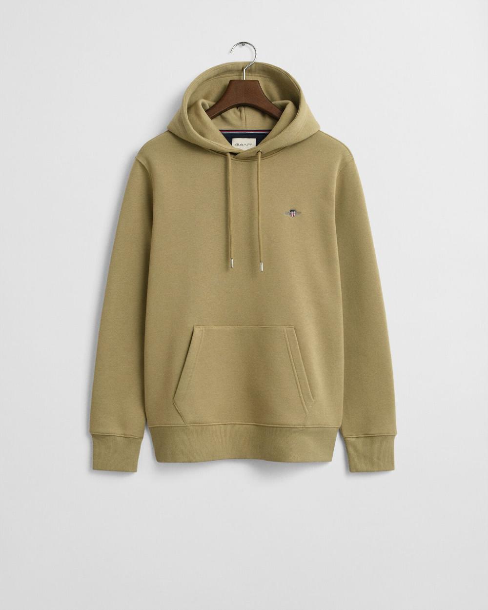 gant Shield Hoodie woody beige