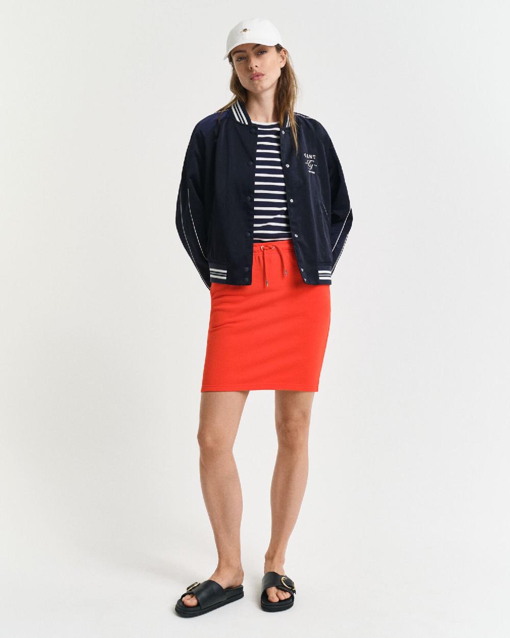 gant Shield Jersey Skirt orange red
