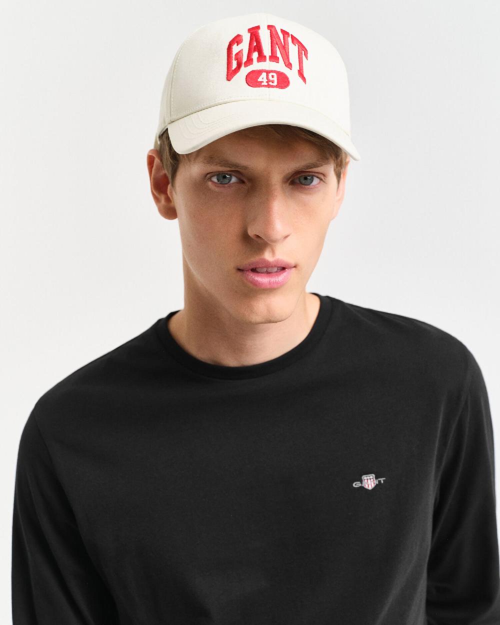 Gant Shield Long Sleeve T-Shirt Black