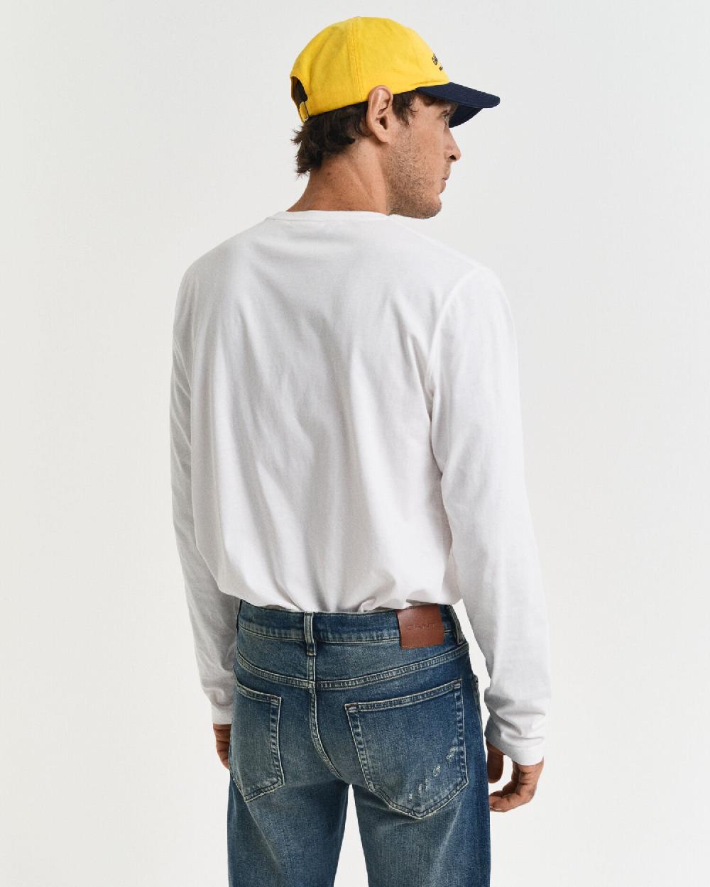 Gant Shield Long Sleeve T-Shirt Eggshell