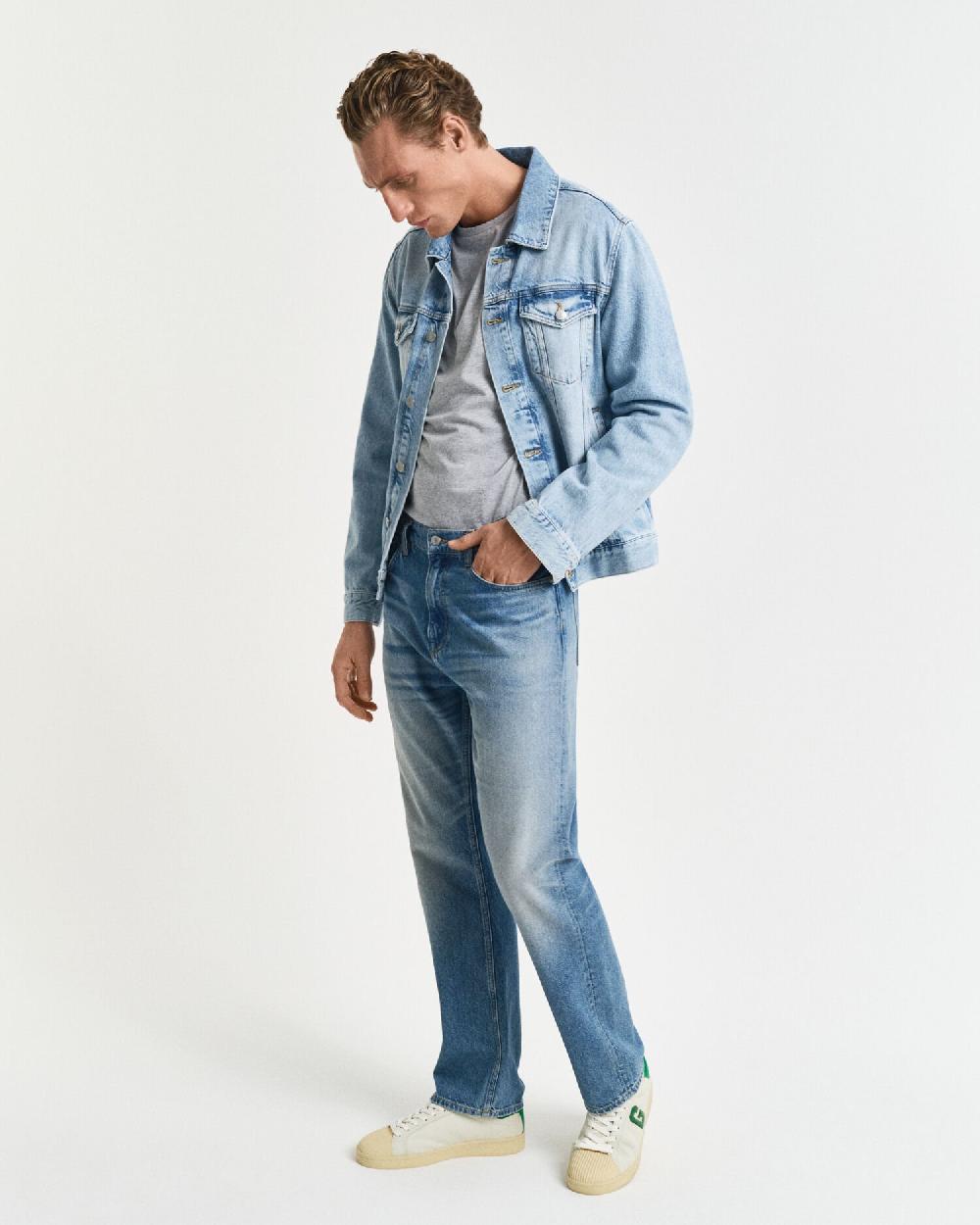 Gant Shield Long Sleeve T-Shirt Grey Melange