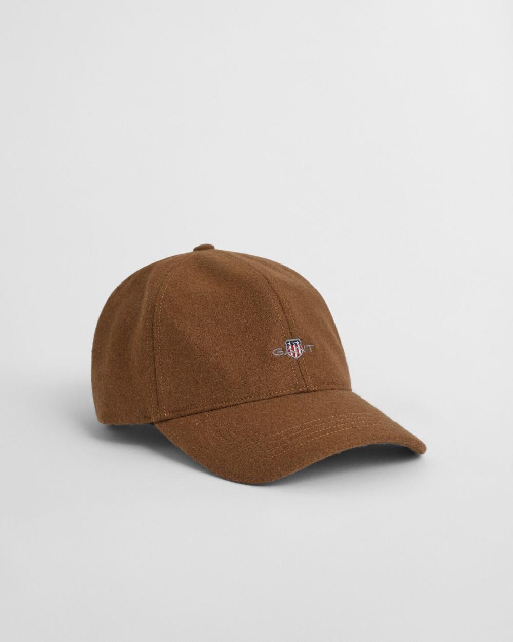 Gant Shield Melton Cap Mahogany Brown
