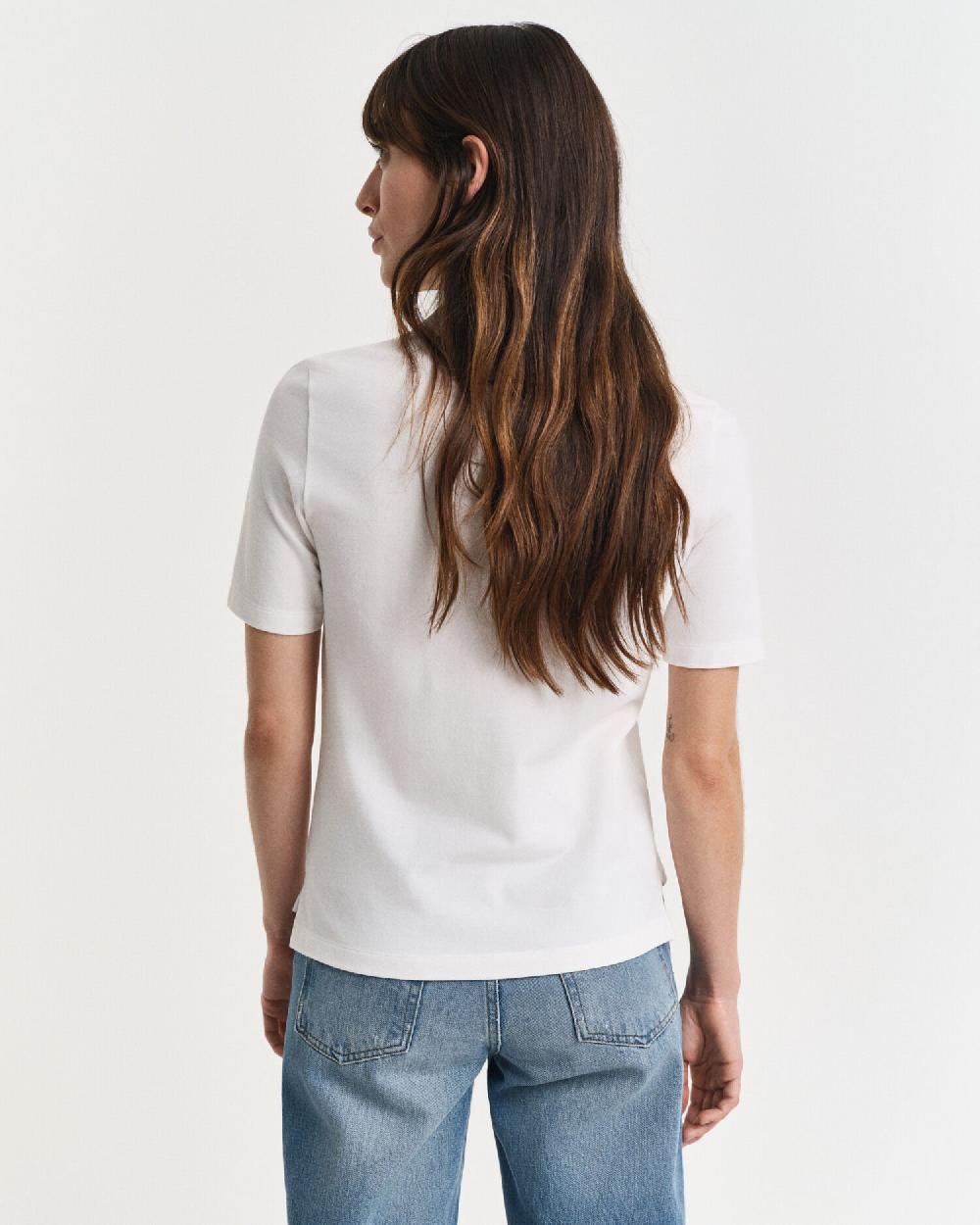 Gant Shield Piqué Polo Shirt Eggshell