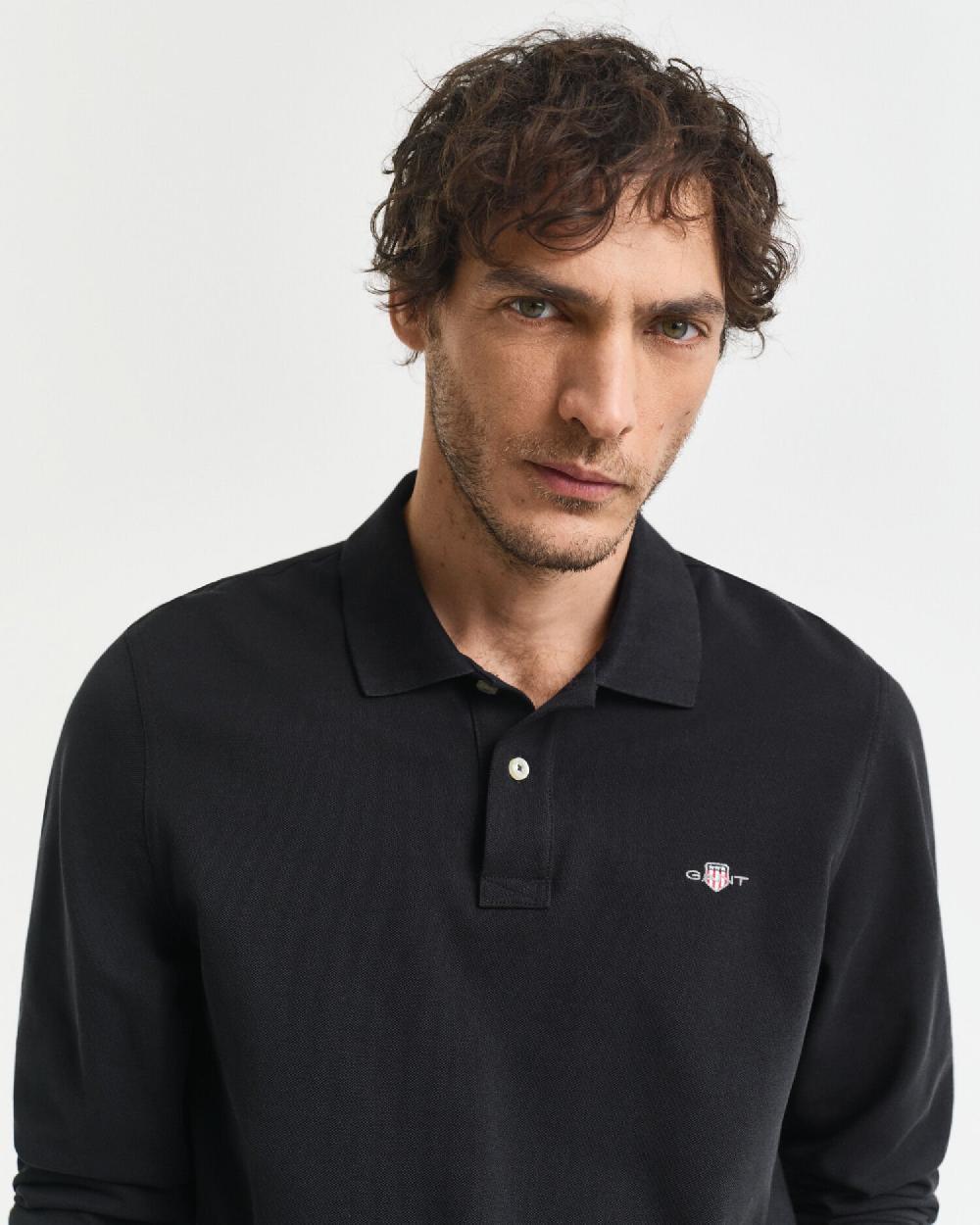 Gant Shield Piqué Rugger Black