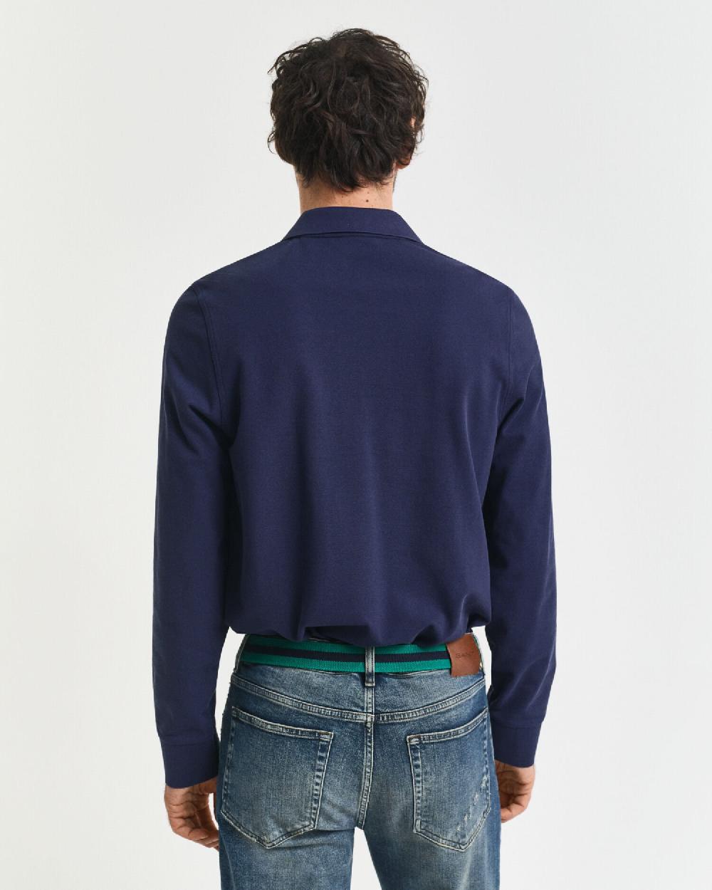 Gant Shield Piqué Rugger Evening Blue