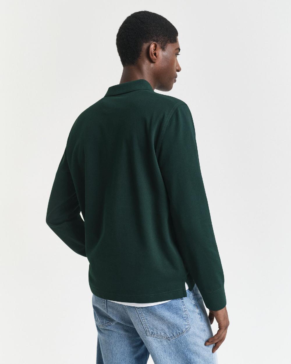 Gant Shield Piqué Rugger Tartan Green