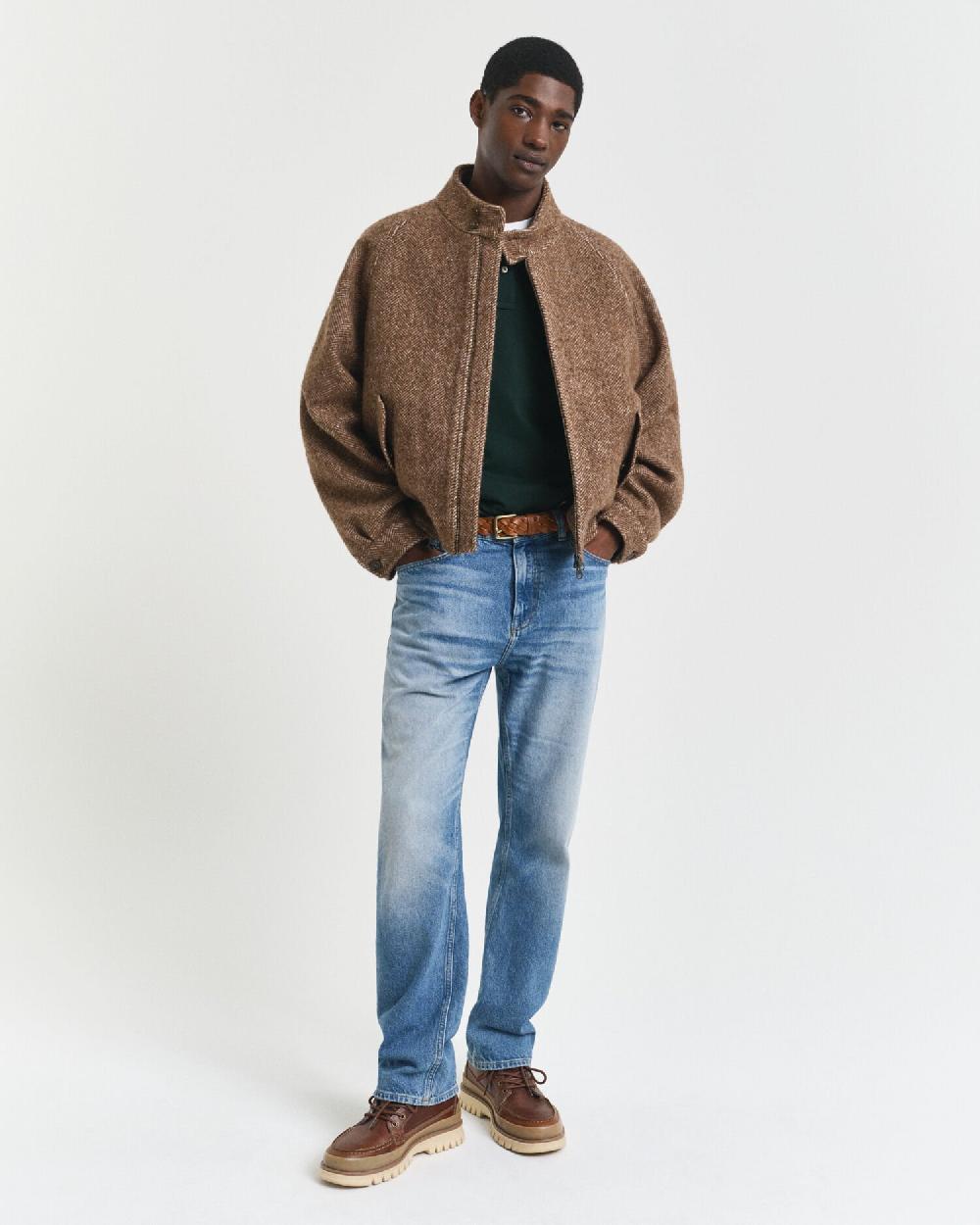 Gant Shield Piqué Rugger Tartan Green