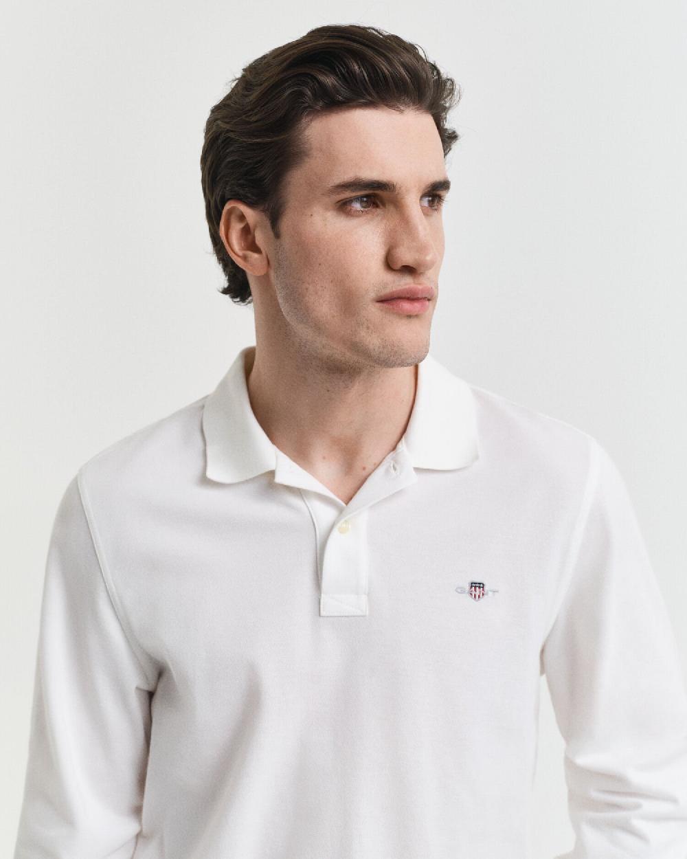 Gant Shield Piqué Rugger White