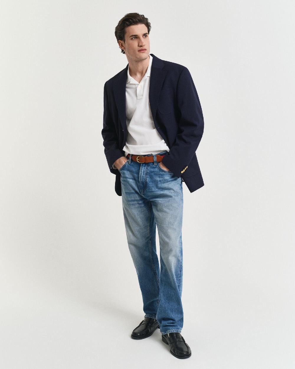 Gant Shield Piqué Rugger White
