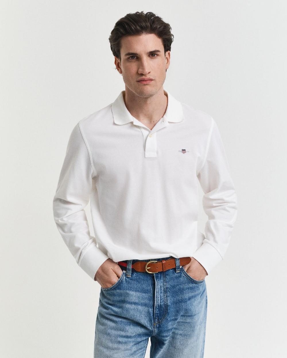 gant Shield Piqué Rugger white