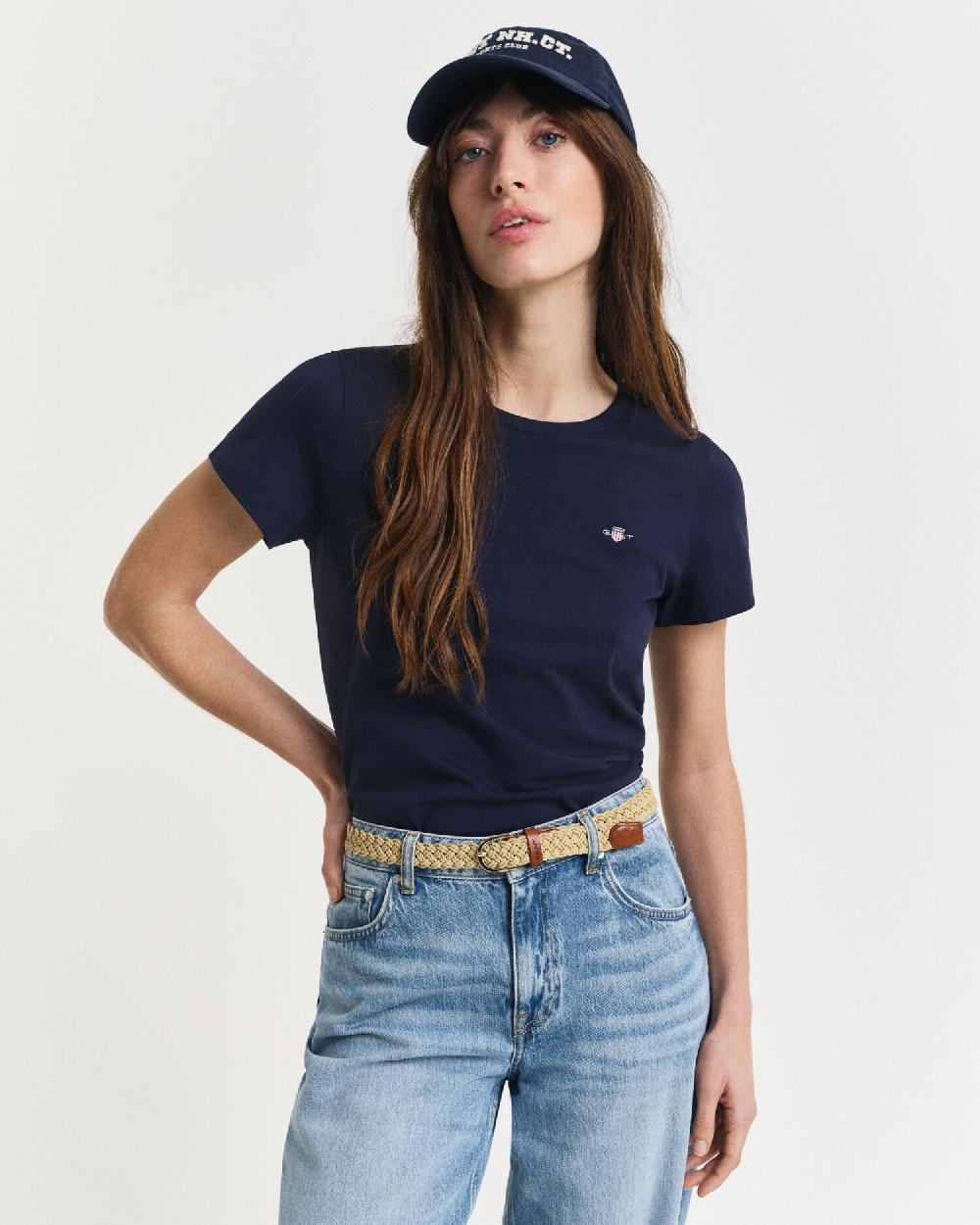 gant Shield T-Shirt evening blue