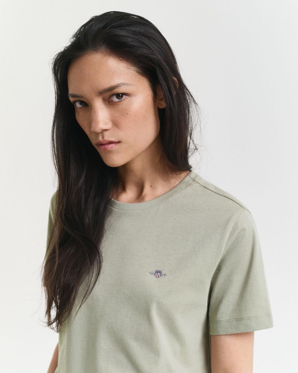 Gant Shield T-Shirt Faded Sage