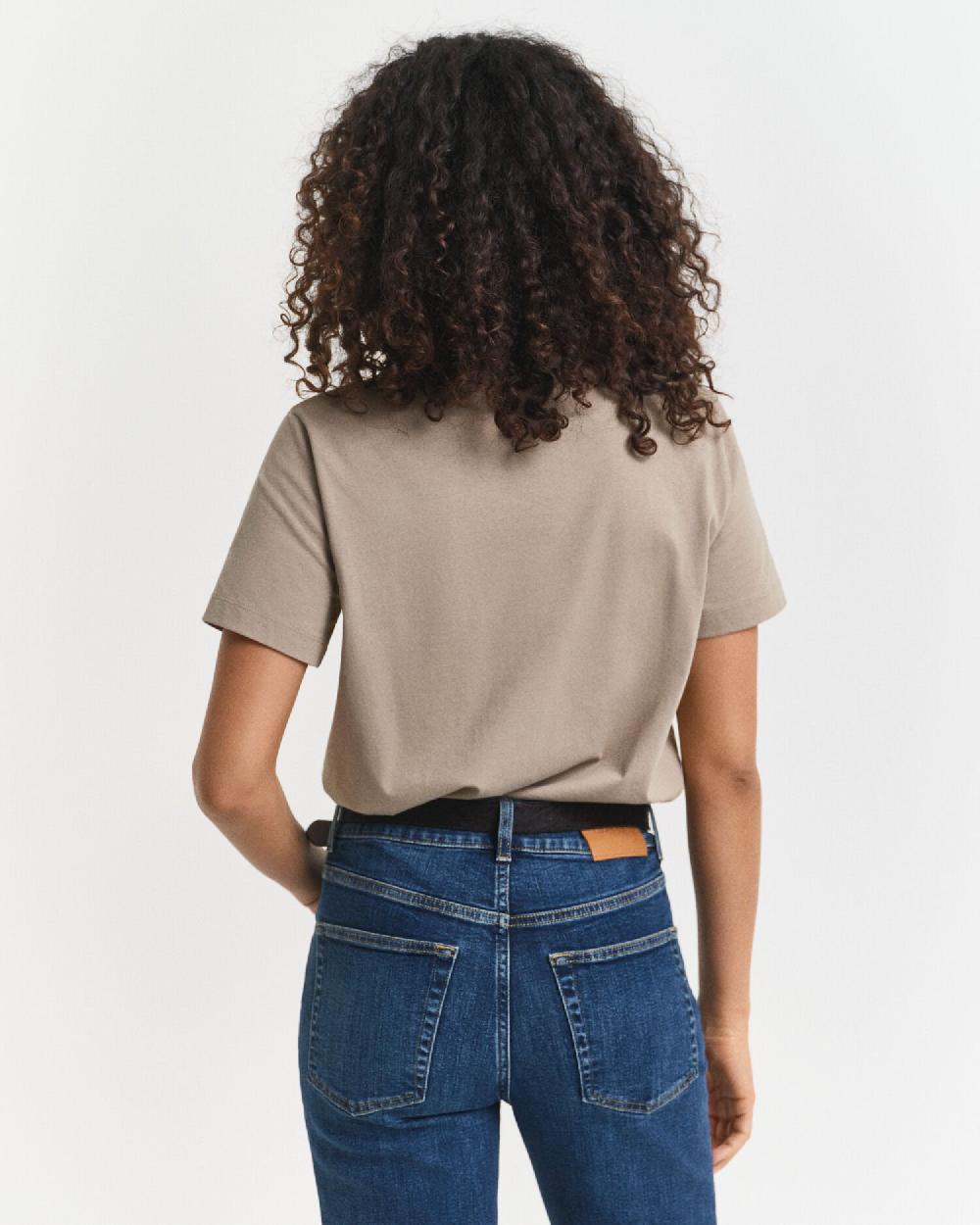 Gant Shield T-Shirt Taupe Beige