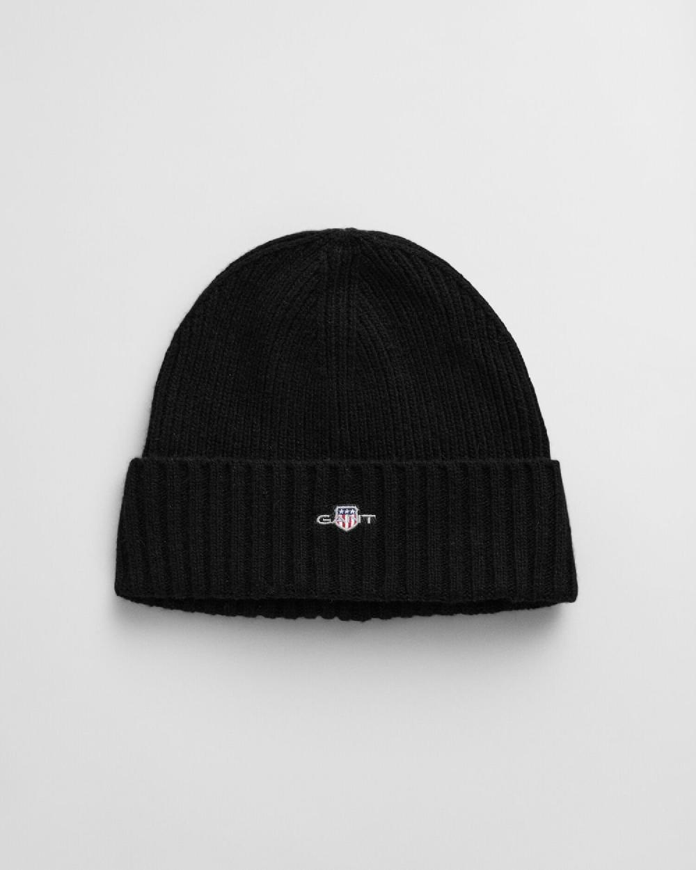 Gant Shield Wool Beanie Black