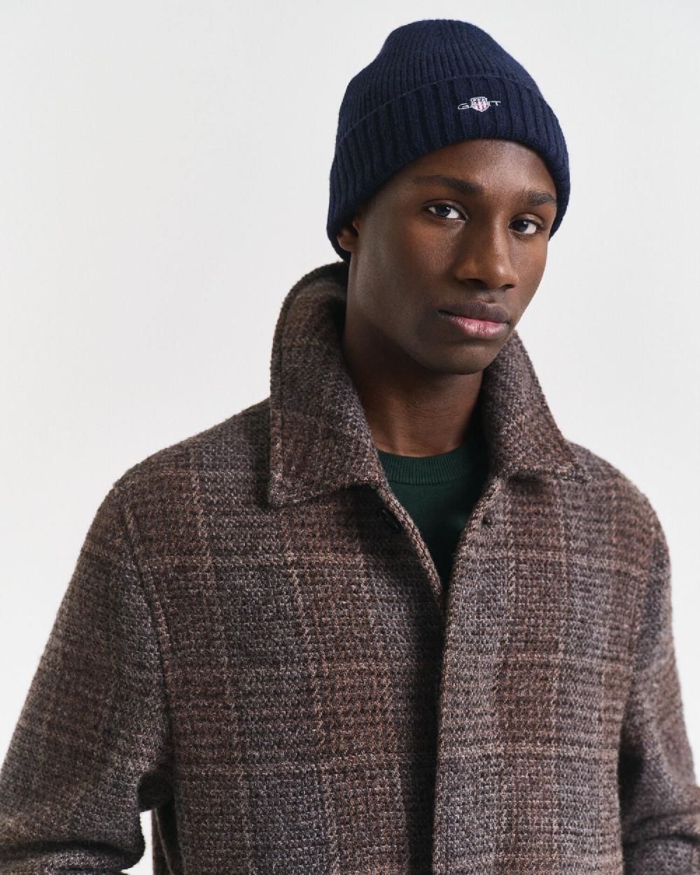 gant Shield Wool Beanie marine
