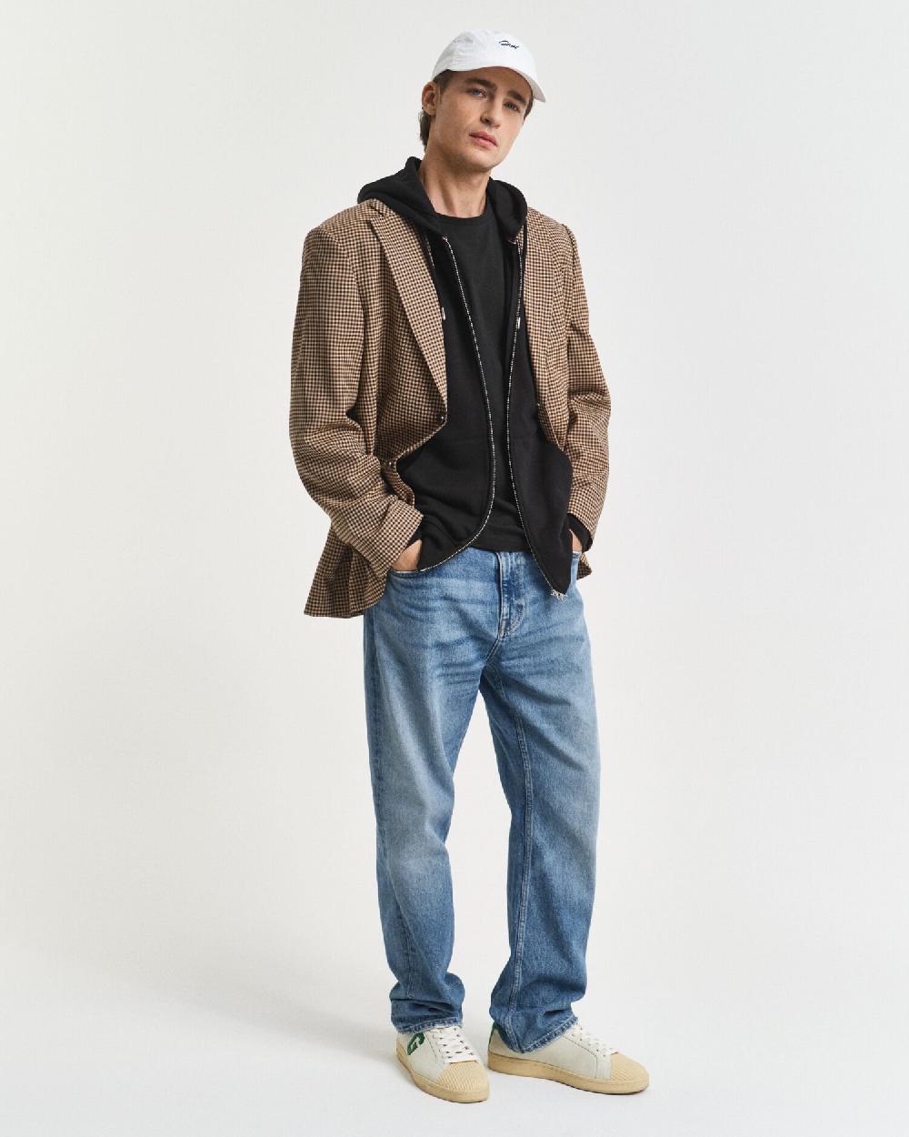 Gant Shield Zip Hoodie Black