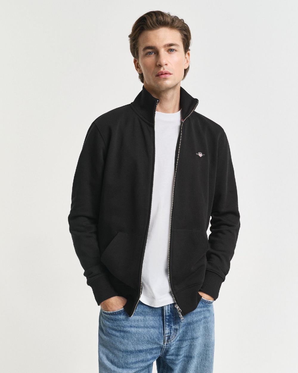 gant Shield Zip Sweatshirt black