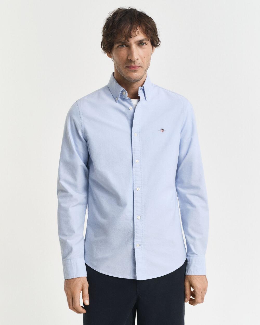 Gant Slim Fit Classic Oxford Shirt Light Blue