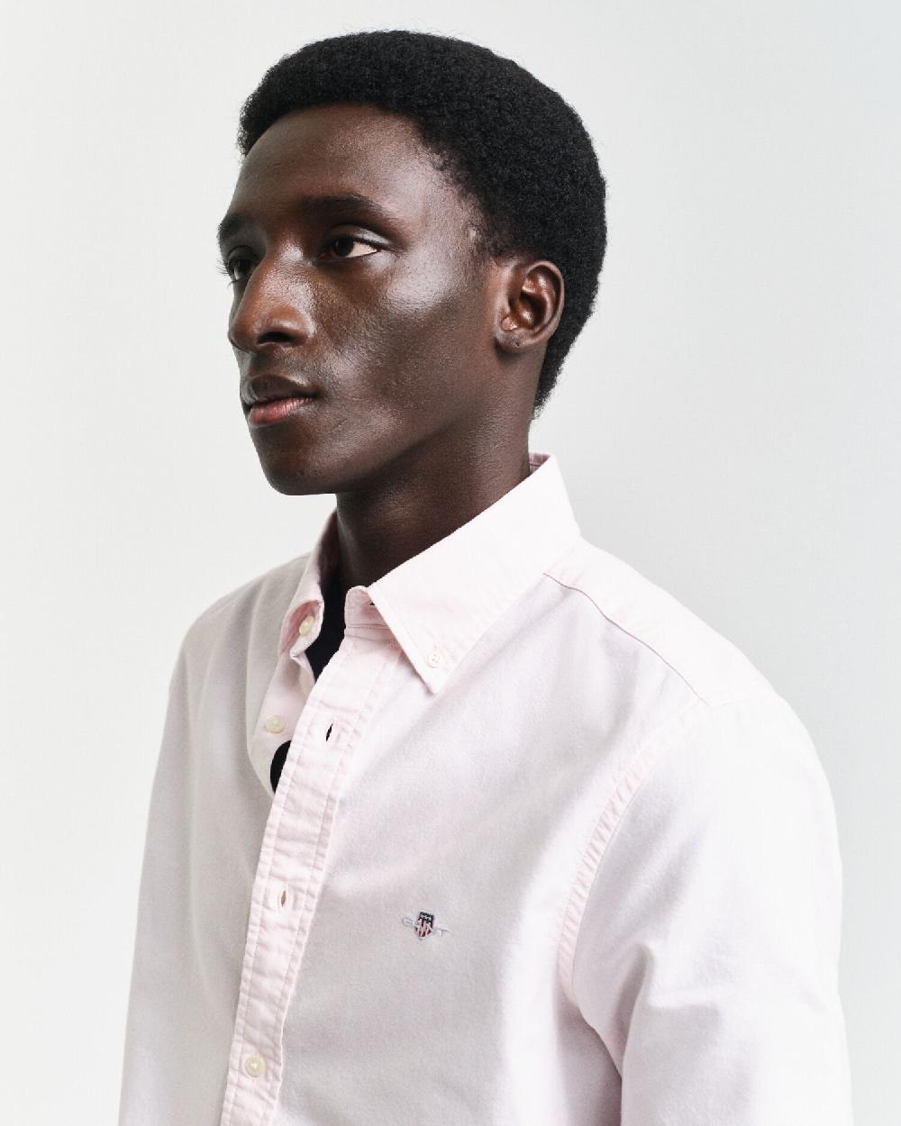 Gant Slim Fit Classic Oxford Shirt Light Pink