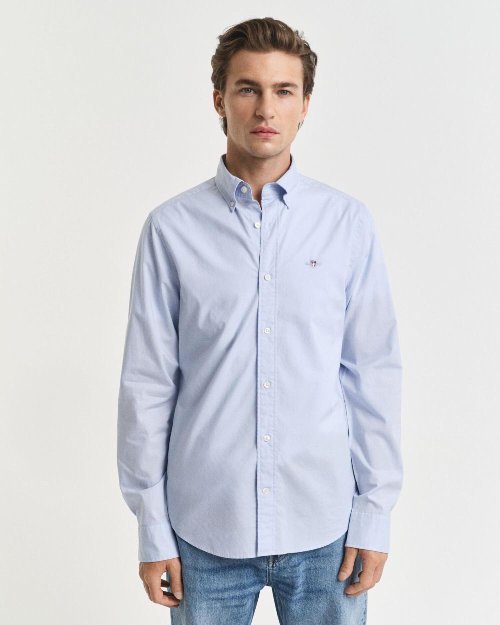 Gant Slim Fit Classic Poplin Shirt Light Blue