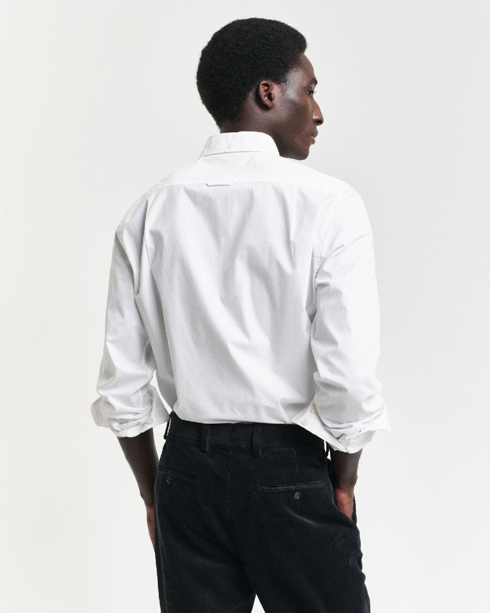 Gant Slim Fit Classic Poplin Shirt White