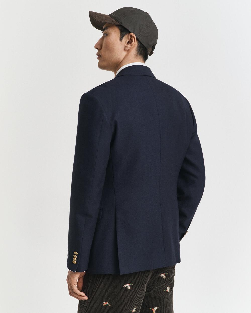 Gant Slim Fit Club Bazer Evening Blue