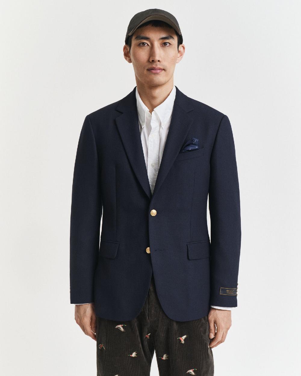 Gant Slim Fit Club Bazer Evening Blue