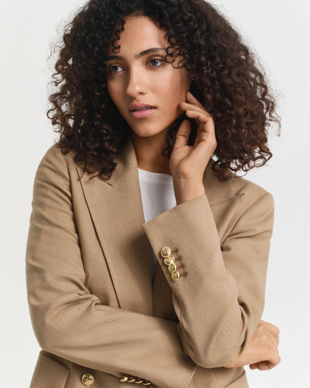 Gant Slim Fit Club Blazer Warm Khaki