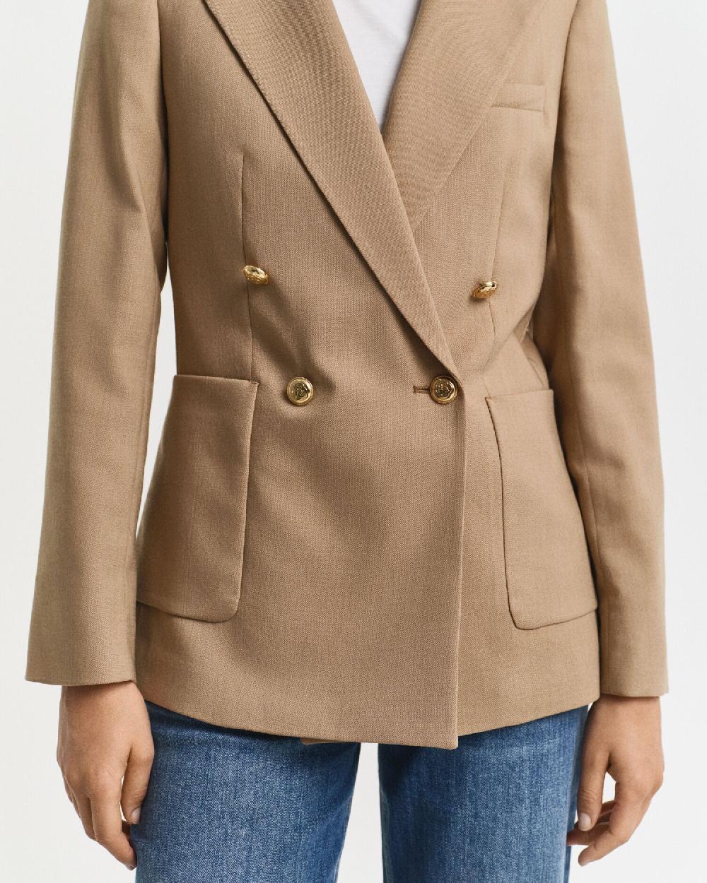 Gant Slim Fit Club Blazer Warm Khaki