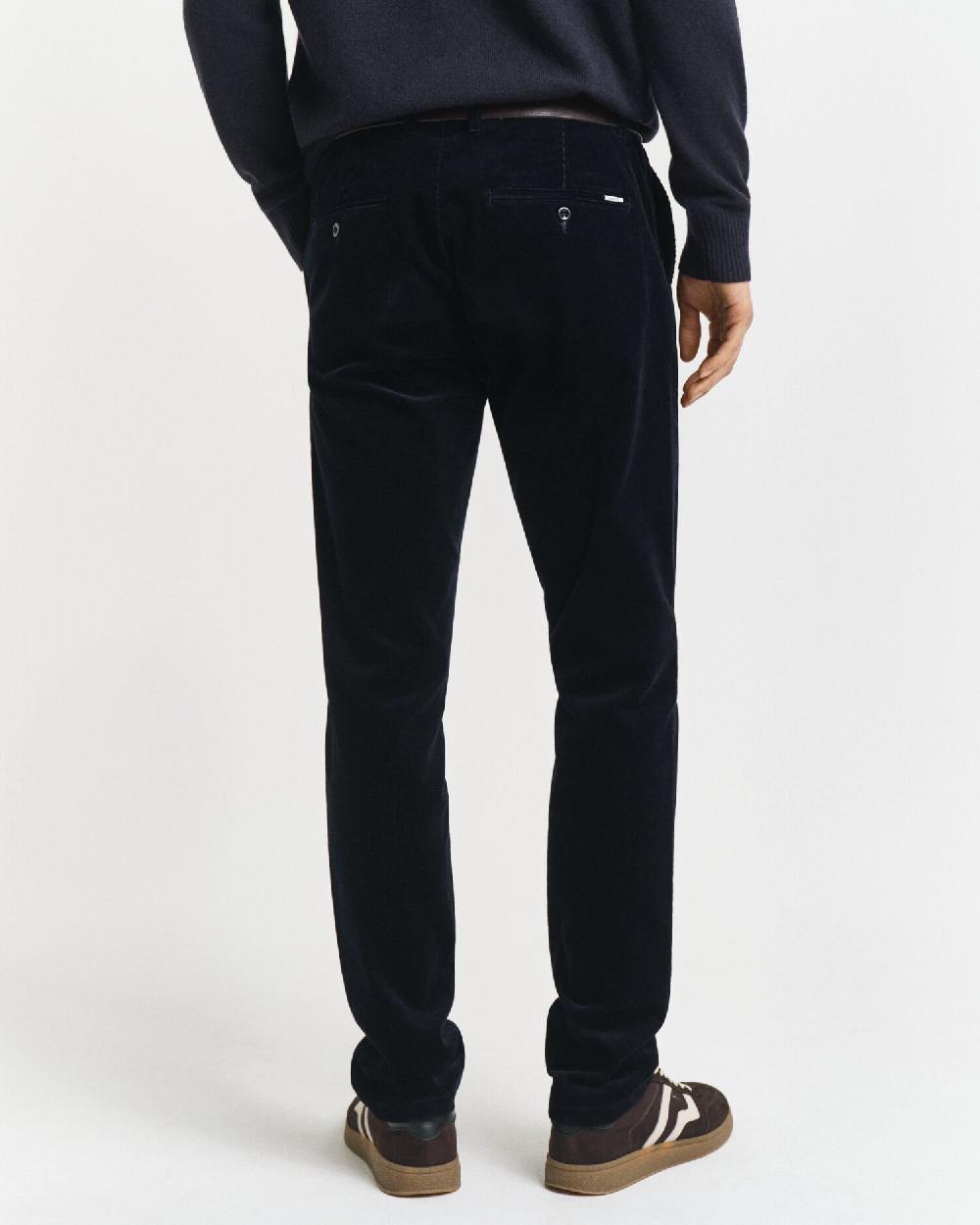 Gant Slim Fit Corduroy Chinos Evening Blue