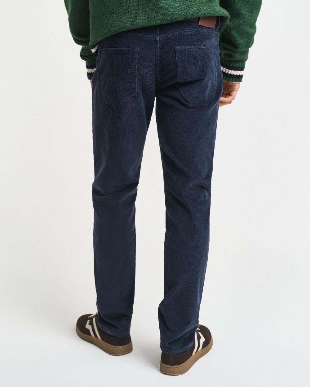 Gant Slim Fit Corduroy Jeans Evening Blue