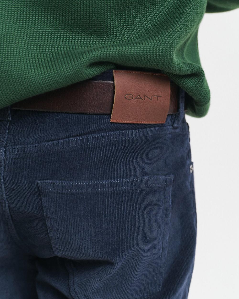 Gant Slim Fit Corduroy Jeans Evening Blue
